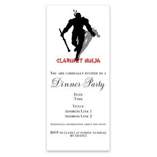 BandNerd Clarinet Ninja Invitations by Admin_CP131673