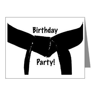 Day Note Cards  Martial Arts Birthday Party Invitation (Pk of 20