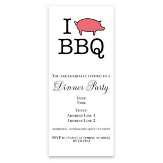 Invitations  I Love Pork BBQ Invitations