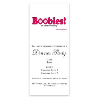 Invitations  BOOBIES T shirt Invitations