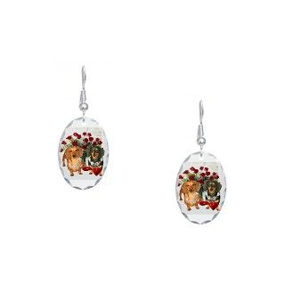 Animals Gifts  Animals Jewelry  Dox Love Earring Oval Charm