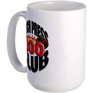 Anabolic Gifts  Anabolic Drinkware  BENCH PRESS 300 CLUB Large Mug