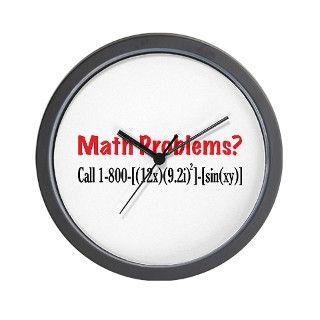 Call Gifts  Call Living Room  Math Problems Wall Clock