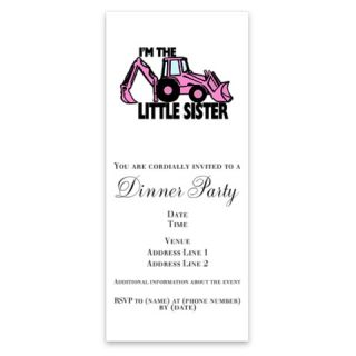 Little Sister Backhoe Invitations by Admin_CP8399486  512540144