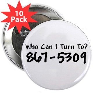 1980S Gifts  1980S Buttons  867 5309 2.25 Button (10 pack)