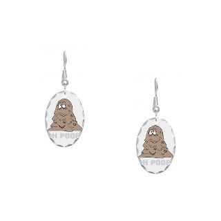 Attitude Gifts  Attitude Jewelry  OH POOP Earring Oval Charm