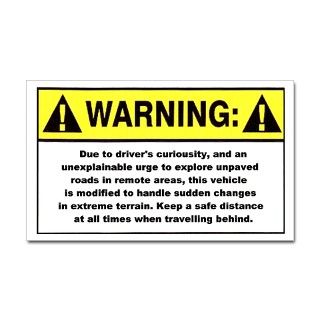 Wheeling Gifts  4 Wheeling Bumper Stickers  Warning / Drivers