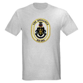 963 Gifts  963 T shirts  USS Spruance DD 963 Navy Ship Light T Shirt