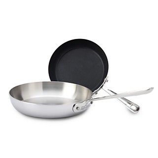 All Clad 7 & 9 Stainless Steel Nonstick French Skillet Set