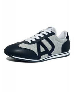Armani Jeans Shoes, Jersey and Leather Logo Sneakers