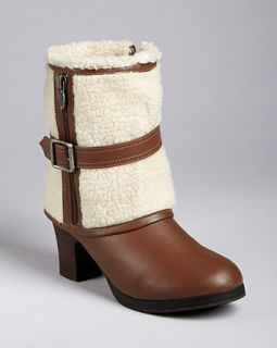 Cuff Faux Shearling Heeled Boots, Sizes 13, 1 5 Child