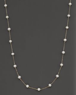 Freshwater Pearl and 14 Kt. Yellow Gold Multi Station Choker, 18