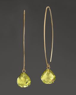 Oro Verde Drop Earrings in 14 Kt. Yellow Gold