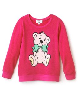 Kids Girls Baggy Teddy Sweatshirt   Sizes 7 14