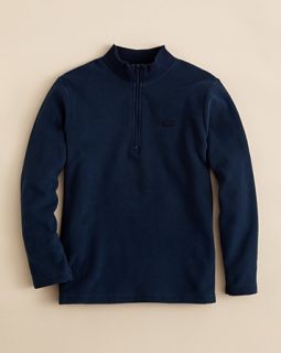 Lacoste Boys 1/4 Zip Fleece Sweatshirt   Sizes 4 16