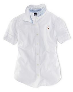 Ralph Lauren Childrenswear Girls Kacee Oxford Shirt   Sizes 7 16