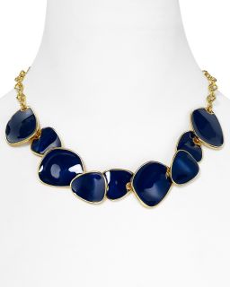 Kenneth Jay Lane Enamel Bib Chips Necklace, 16