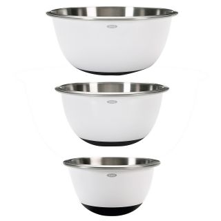 oxo white stainless steel mixing bowls $ 15 99 $ 26 99 mix dough fold