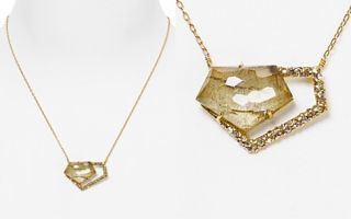 Alexis Bittar New Wave Small Doublet Pentagon Necklace, 16_2