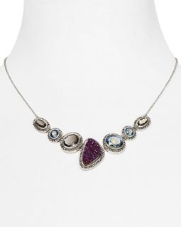 Jack Moorea Mystic Drop Drusy Stone Necklace, 16