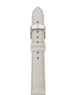 Michele Watch White Alligator Strap, 20 mm