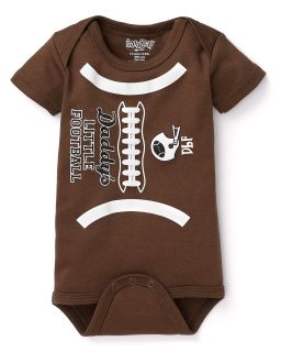 football bodysuit sizes 0 18 months price $ 20 00 color brown size