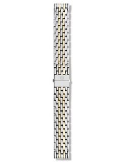 Michele Deco Two Tone Seven Link Bracelet Strap, 18 mm