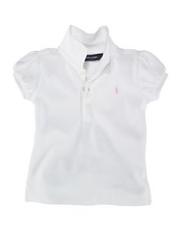 Ralph Lauren Childrenswear Infant Girls Mesh Polo Knit Top   Sizes 9