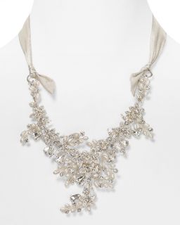 FOREVER by Fallon Crystal Cluster Silk Necklace, 24