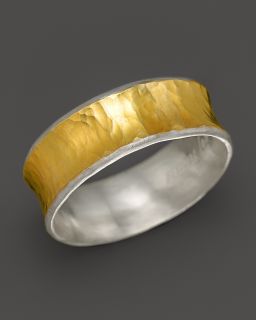 Gurhan Hourglass Ring in Sterling Silver & 24K Gold