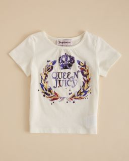 Girls Queen Juicy Logo Tee   Sizes 12 24 Months