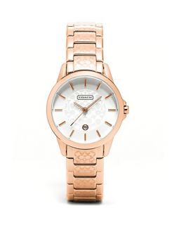 COACH Classic Signature RG Bracelet Watch With Etching, 31mm