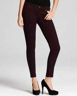 For All Mankind Pants   The Skinny Luxe Corduroy in Eggplant