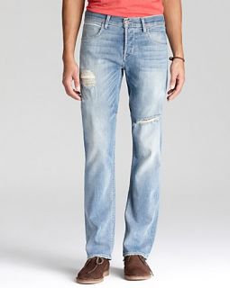 Hudson Jeans   Bryon Distressed Selvage Slim Straight Fit in Sid