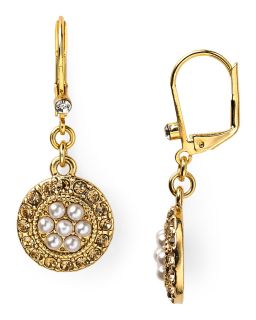 carolee floral drop earrings price $ 32 00 color gold quantity 1 2 3 4