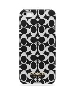 coach signature iphone 5 case price $ 38 00 color black white quantity