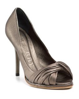 Burberry Peeptoe Pumps with Twist Detail