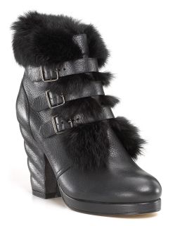 See By Chloé Fur Cuff Booties