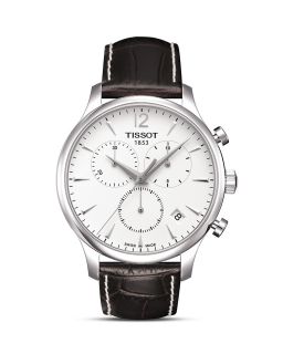 Tissot Tradition Mens Silver Chrono Classic Watch, 42mm