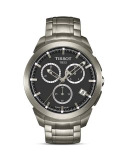 Tissot Titanium Mens Chronograph Anthracite Sport Watch, 43mm