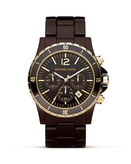 Michael Kors Chocolate Chronograph Watch, 45 mm