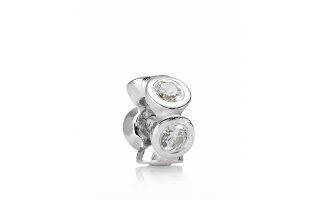 pandora spacer cubic zirconia lights price $ 45 00 color silver clear