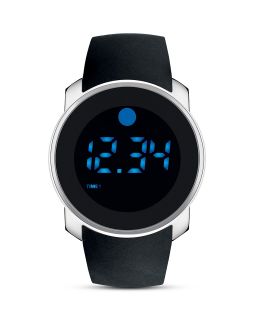 Movado BOLD Black Touch Screen Dial with Blue LED Digital Display