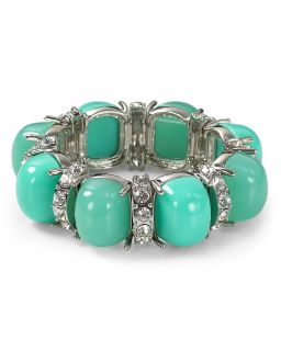 aqua geometric stretch bracelet price $ 48 00 color mint turquoise