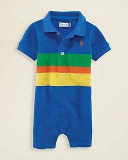 Ralph Lauren Childrenswear Infant Boys Striped Shortall   Sizes 3 9