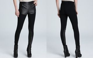 Jean Paul Gaultier Pants   Leather Contrast Skinny with Panels_2