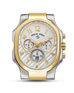 Philip Stein Large Classic Two Tone Chronograph Watch Head, 49mm