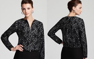 DIANE von FURSTENBERG Jacket   Zandy Shadow Dot Lace Bomber_2