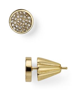 rebecca minkoff pave circle stud earrings price $ 68 00 color gold