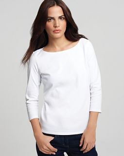 eileen fisher petites boatneck tee price $ 58 00 color white size